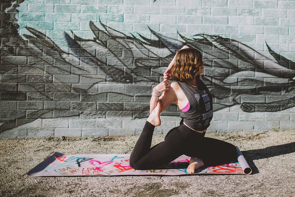 yoga tank tied up